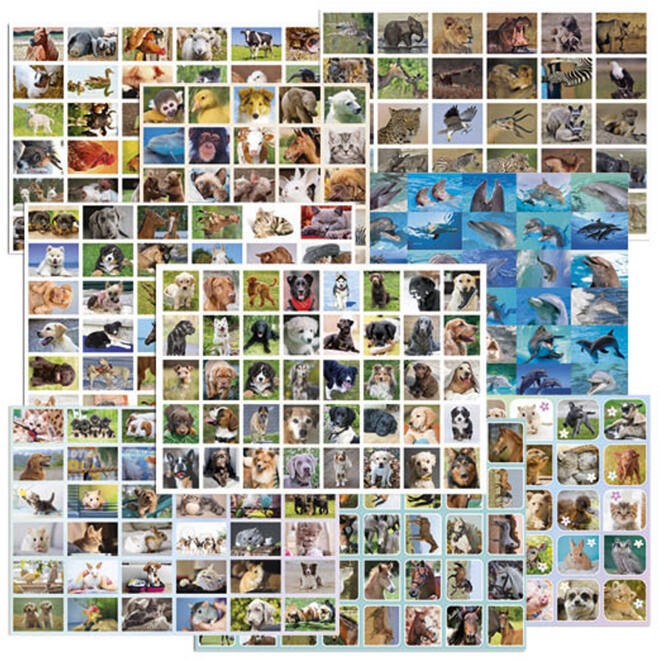 Beloningsstickers mixserie 319001 dieren, 35 motieven, 700 stuks