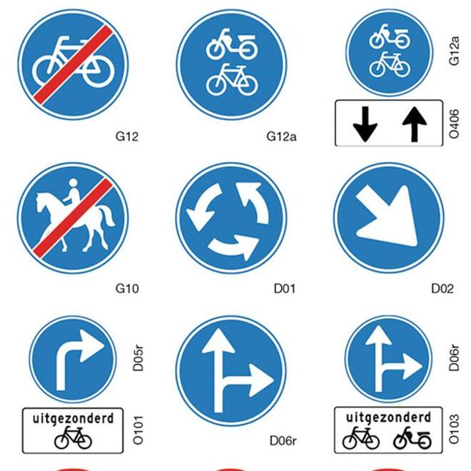 Beloningsstickers Verkeersborden 106, 70 motieven, 700 stuks