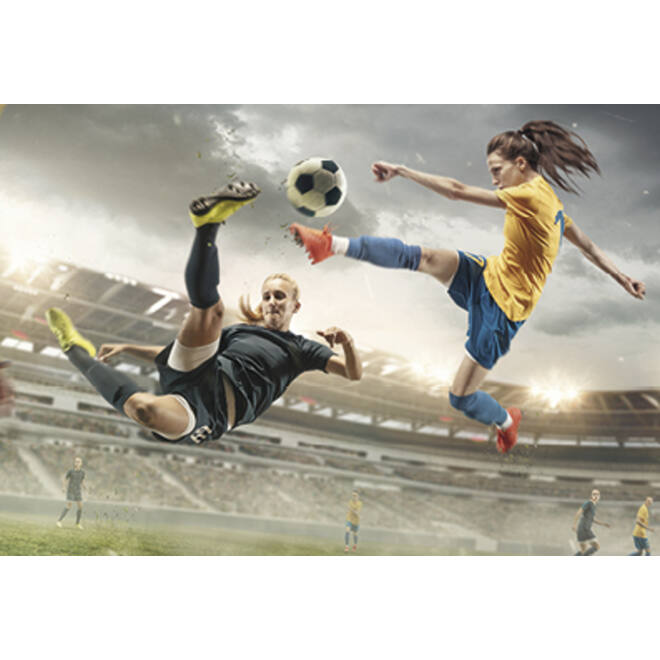 Beloningskaarten 4617 Voetbalmeiden 4 motieven, 96 kaarten