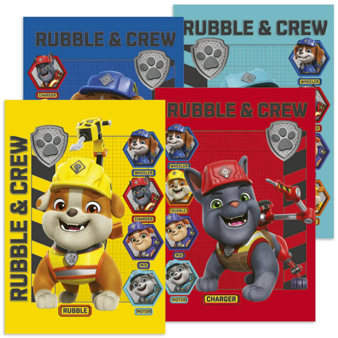 Miniposters Rubble & Crew 1100 4 motieven, 20 stuks