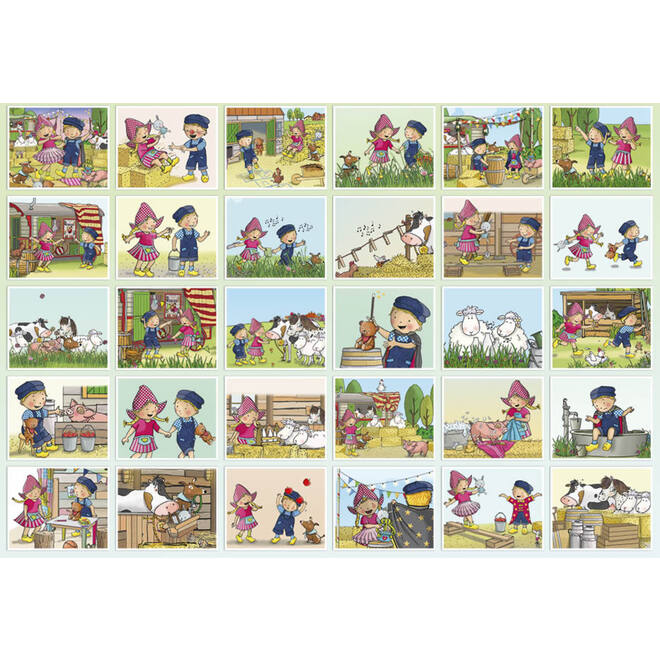 Beloningsstickers Fien en Teun circus 133 30 motieven, 600 stickers