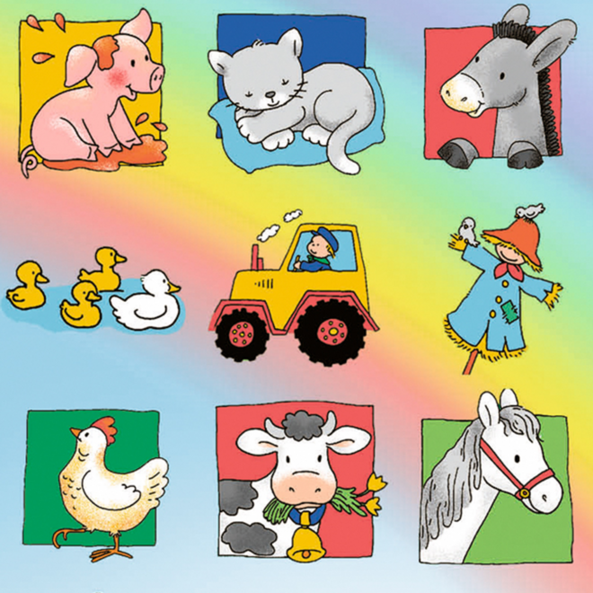 Beloningsstickers 456 Boerderijvrienden, 35 motieven, 700 stuks