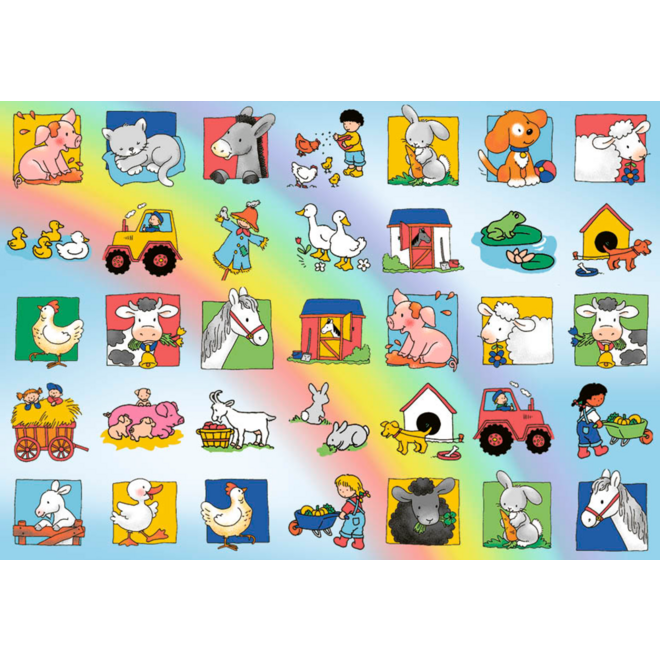 Beloningsstickers 456 Boerderijvrienden, 35 motieven, 700 stuks