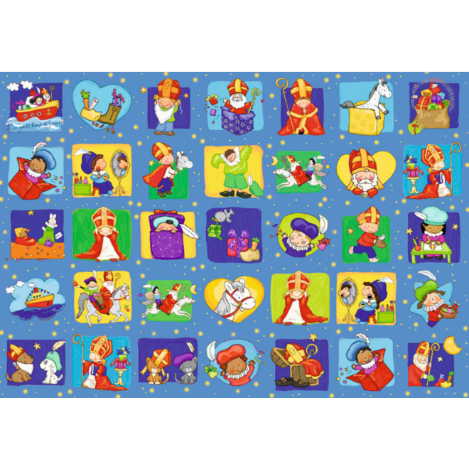 Beloningsstickers 457 Sint en Piet verkleedfeest, 35 motieven, 700 stuks