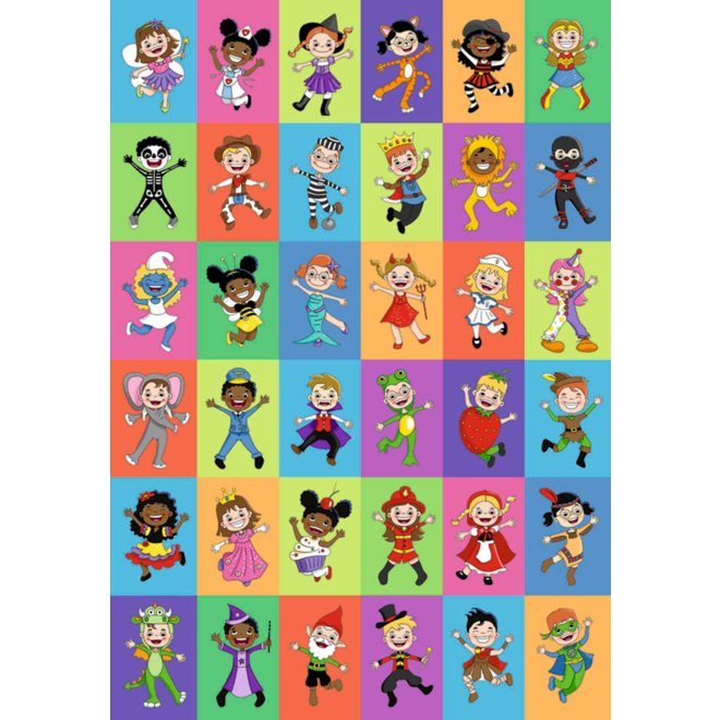 Beloningsstickers 460 Carnaval, 36 motieven, 720 stuks