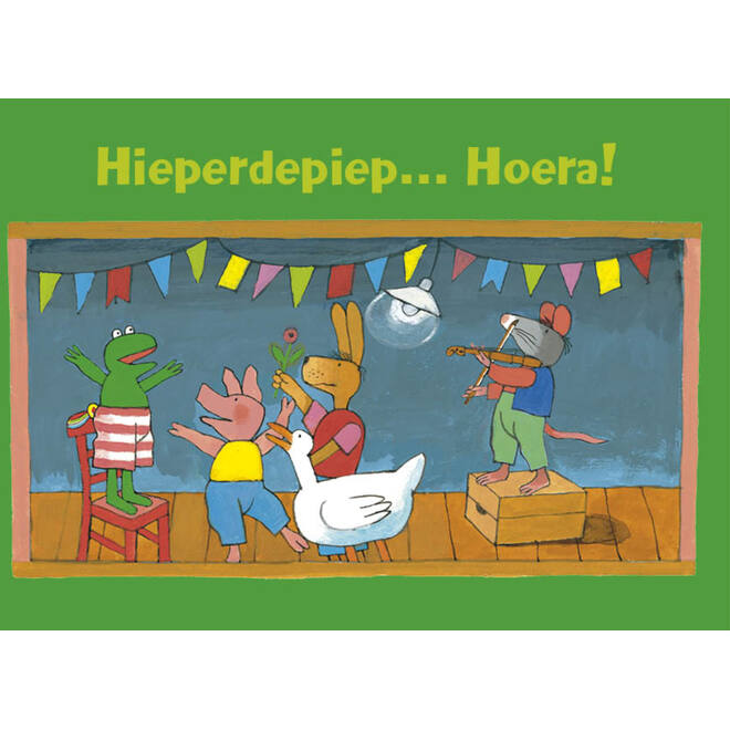 Miniposter 1114 kikker 4 motieven, 20 stuks