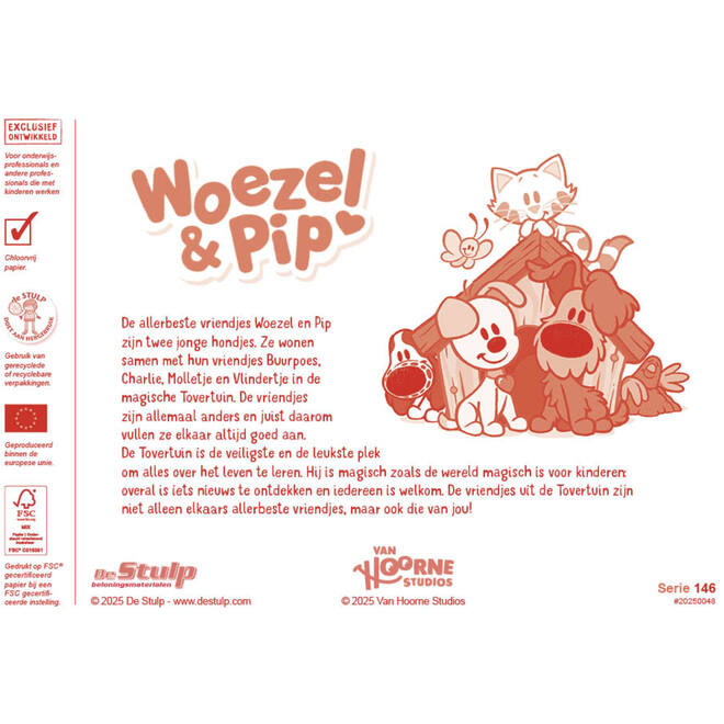 Beloningsstickers 146 Woezel & Pip 36 motieven, 720 stuks