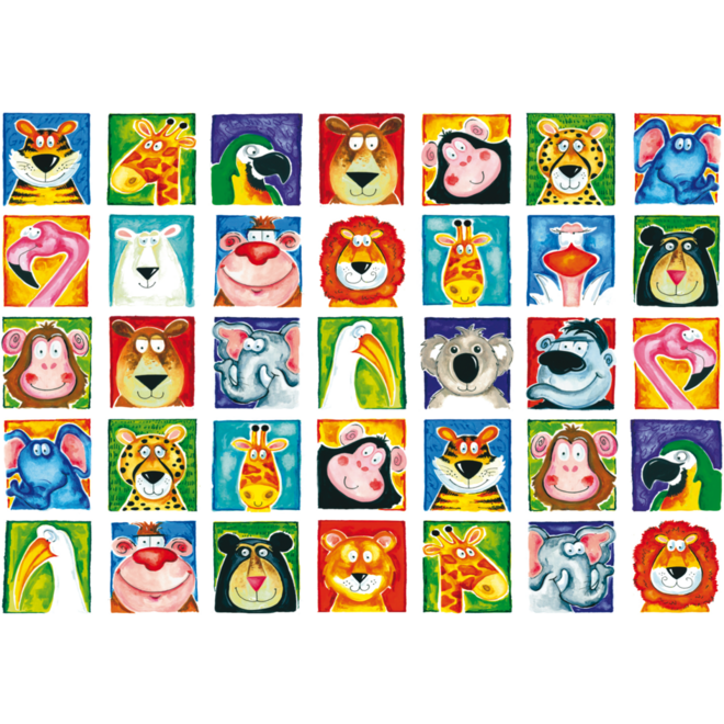 Beloningsstickers Wilde Dieren 036 35 motieven, 700 stickers