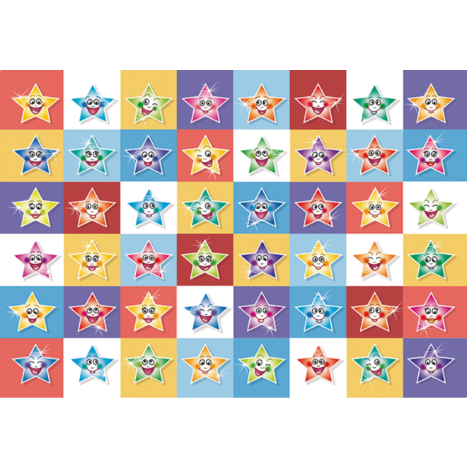 Beloningsstickers Lachende sterren 045, 48 motieven, 960 stickers