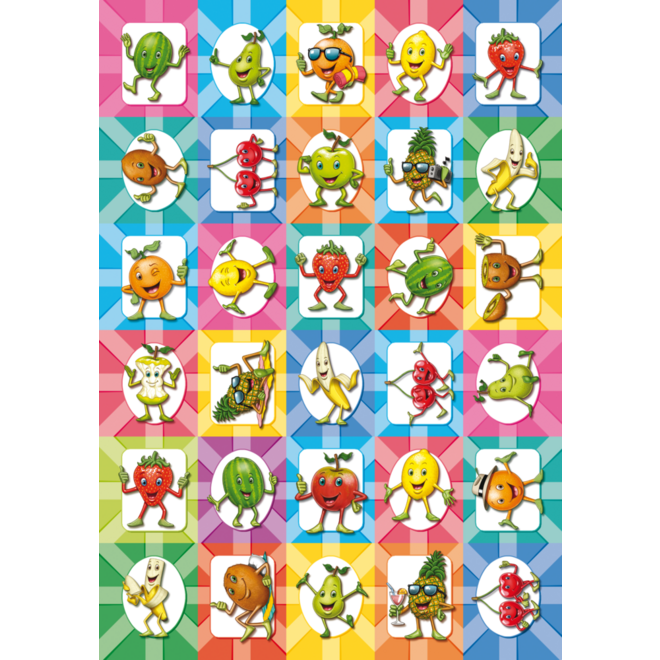 Beloningsstickers Fruitees 68 30 motieven, 600 stickers