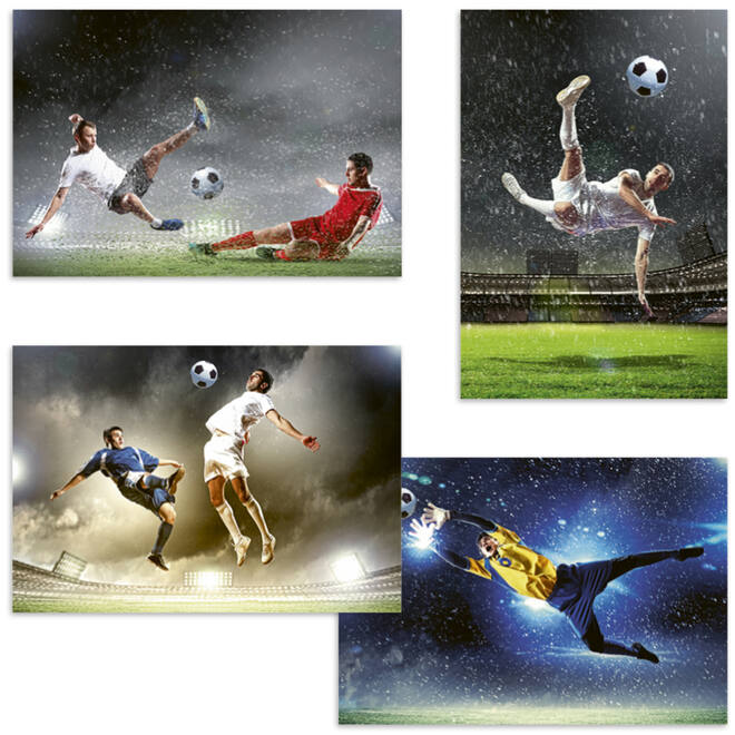 Beloningskaarten Voetbal 4251 4 motieven, 96 stuks