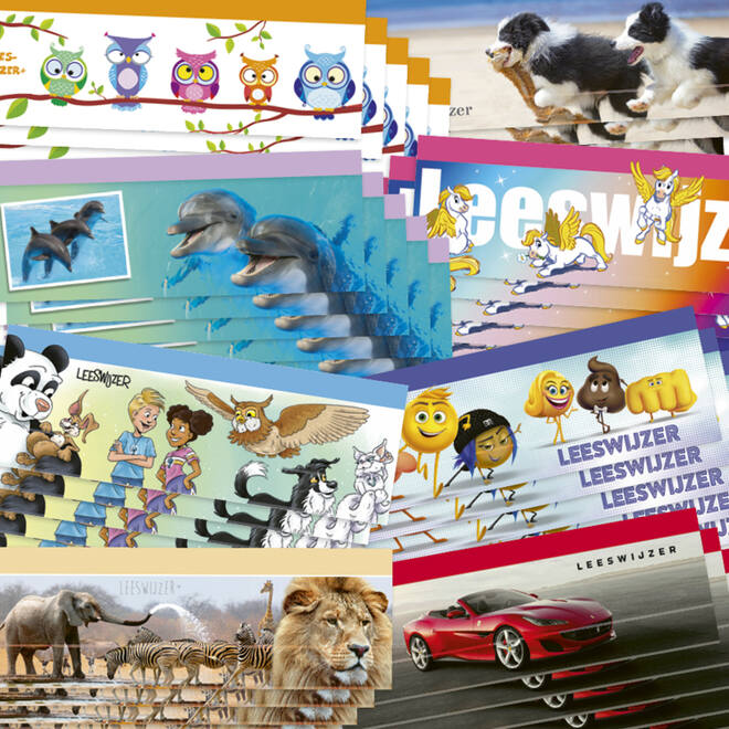 Leeswijzer Schoolpakket 8 motieven, 200 stuks