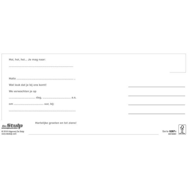 Oproepkaarten 5287 Konijntjes, 25 stuks