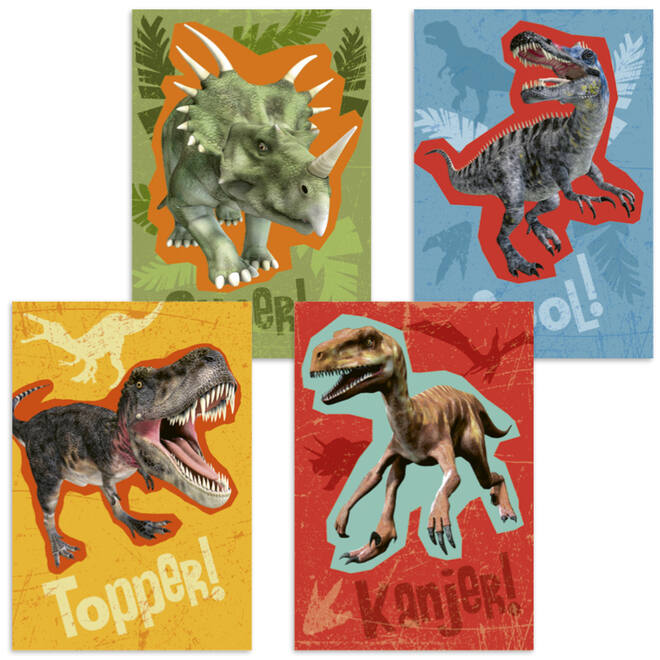 Beloningskaarten Dino's 4552 4 motieven, 96 stuks