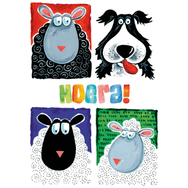 Miniposters Fantasie dieren 1027 4 motieven, 20 stuks