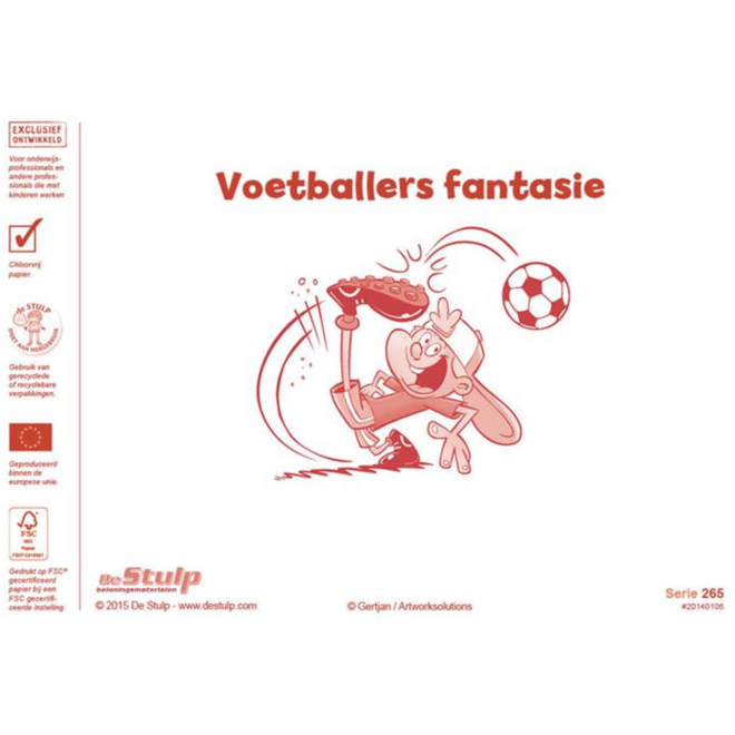 Beloningsstickers 265 Voetballers fantasie, 40 motieven, 800 stuks