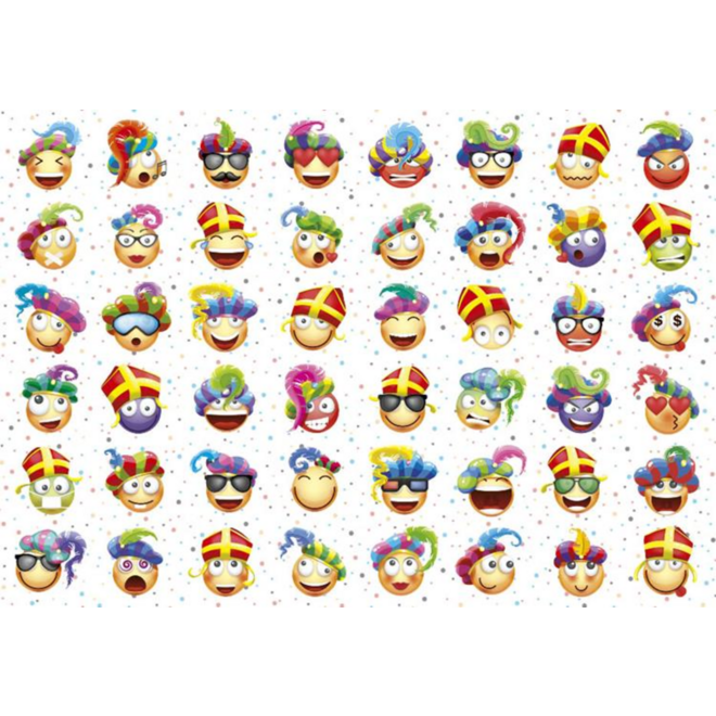 Beloningsstickers 112 Sinterklaas smileys 48 motieven, 960 stickers