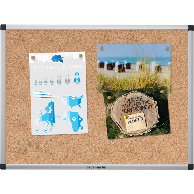 Prikbord Legamaster UNITE kurk 60 x 90 cm