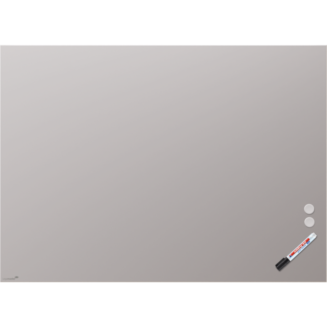 Glasbord Legamaster mat 90 x 120 cm Warm Grey (rechte hoek)