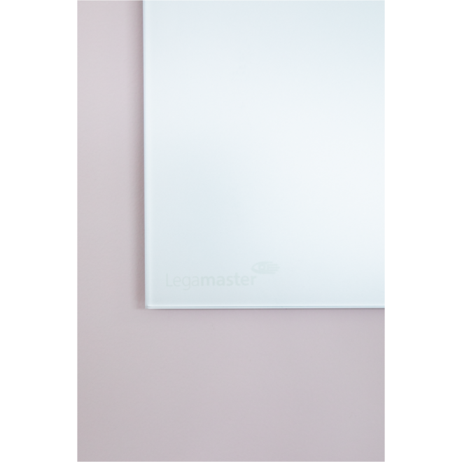 Glasbord Legamaster mat 100 x 200 cm Warm Grey (rechte hoek)
