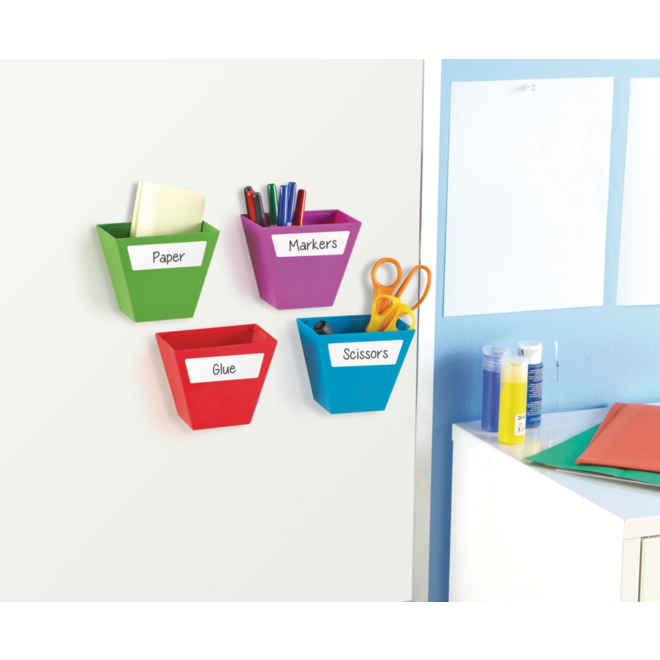Opbergbakjes magnetisch, 4 stuks