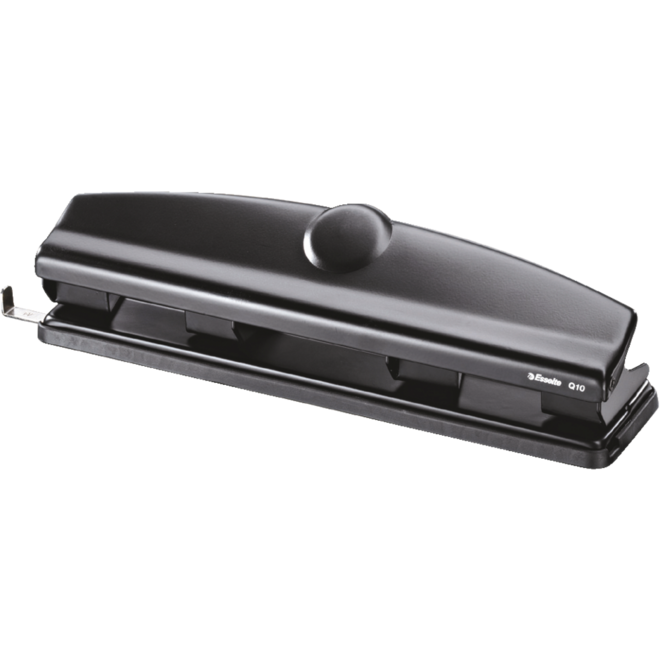 Perforator 4-gaats Esselte Q10, 10 vel zwart