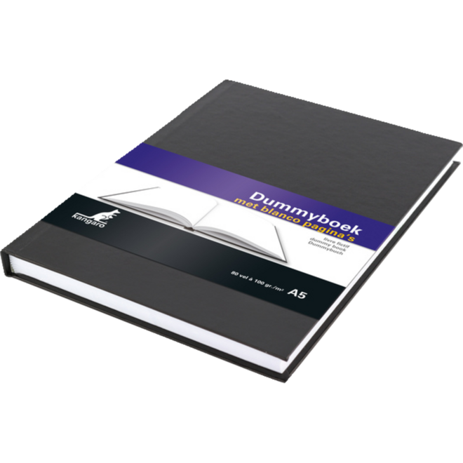 Schetsboek/Dummyboek A5 blanco met harde kaft 80 vel, 100 grams