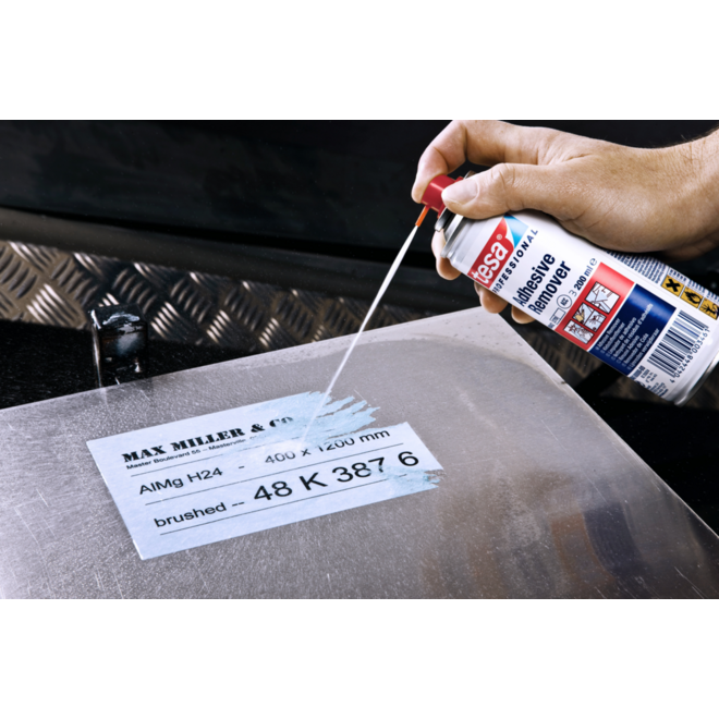 Sticker en lijmrest verwijderaar Tesa spuitbus 200ml
