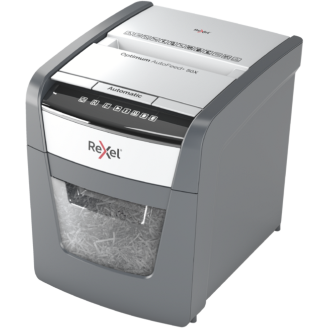 Papiervernietiger Rexel, Optimum Autofeed Auto+ 50X, Snippers P4