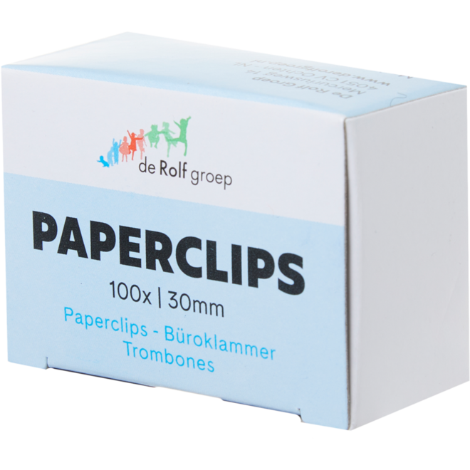 Paperclips 30 mm, 100 stuks