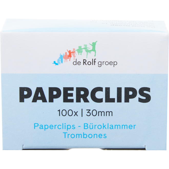Paperclips 30 mm, 100 stuks