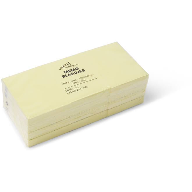 Memo notitieblaadjes 40 x 50 mm 12 stuks