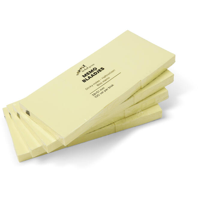 Memo notitieblaadjes 40 x 50 mm 12 stuks