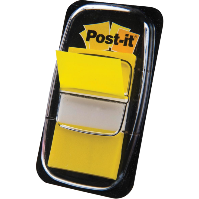 Indextabs tape-flags geel, 50 stuks