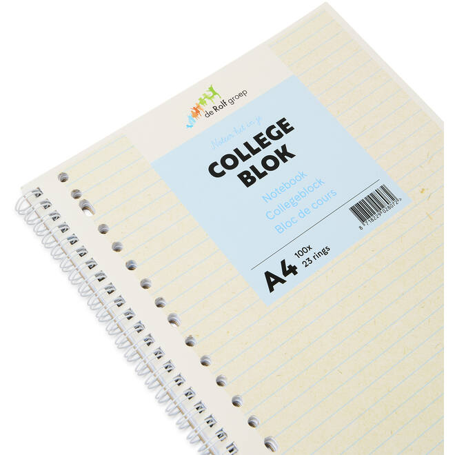 Collegeblok A4 | de Rolf groep | 23-rings, 100 vel