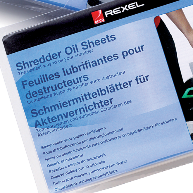 Papiervernietiger olievellen, 20 stuks