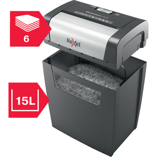 Papiervernietiger Rexel Momentum X406