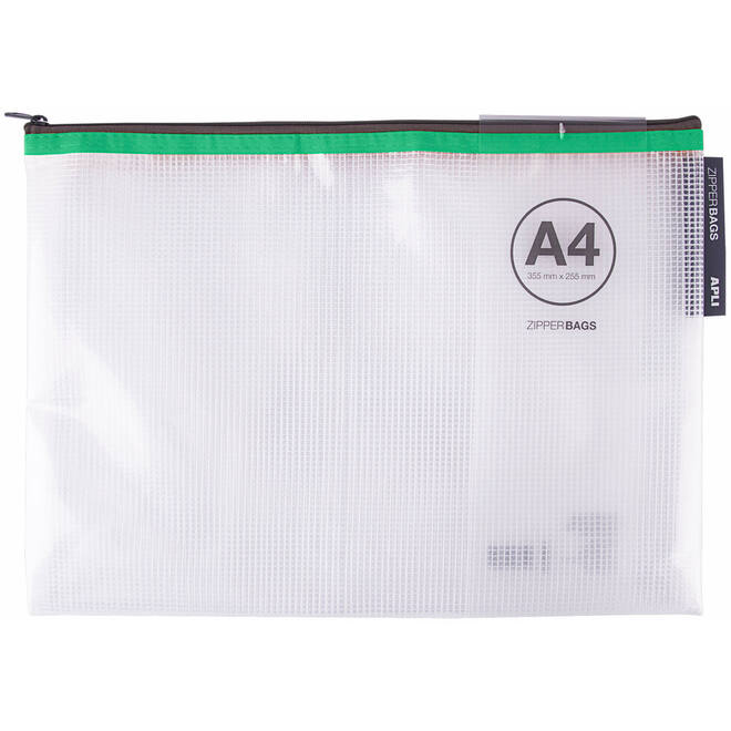 Zipperbag A4 assorti