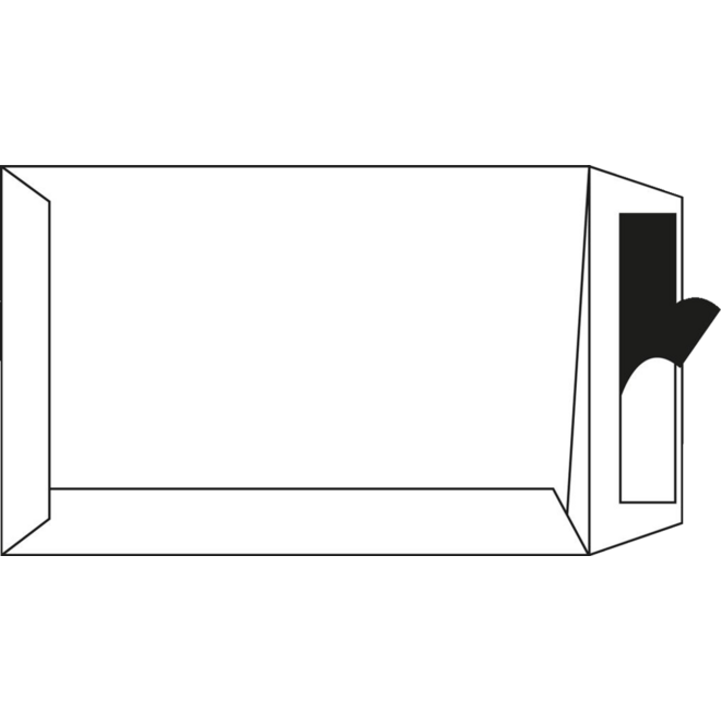 Akte enveloppen 230 x 310 mm, 100g/m² striplock, 250 stuks