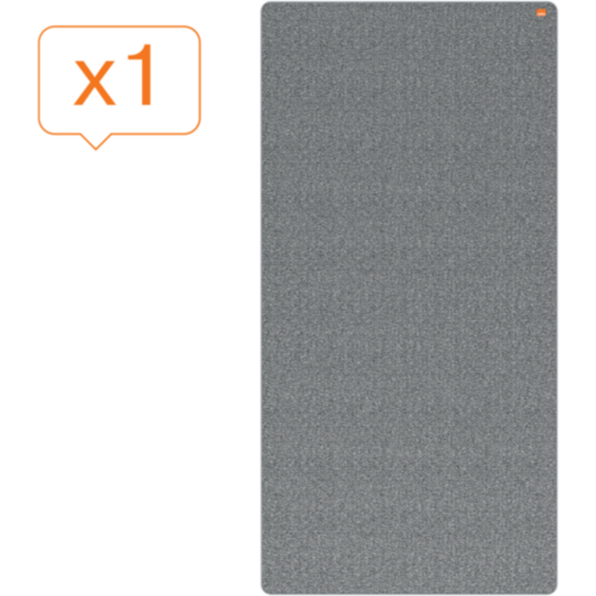 Whiteboard/memobord Nobo Move&Meet afneembaar en draagbaar 180x90cm grijs frame