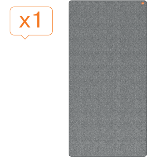 Whiteboard/memobord Nobo Move&Meet afneembaar en draagbaar 180x90cm zwart frame