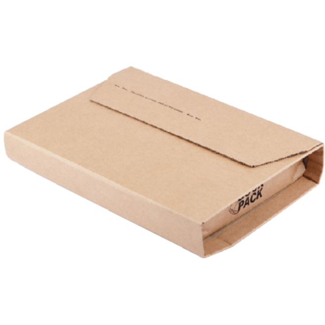 Wikkelverpakking CleverPack | ringb + zelfkl strip | bruin | 25 stuk