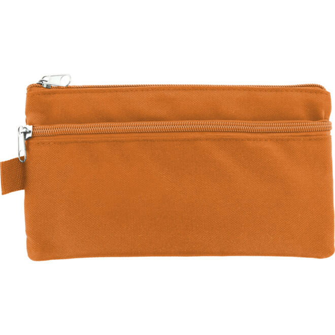 Schooletui plat 21 x 11 cm oranje