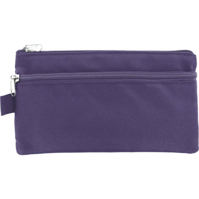 Schooletui plat 21 x 11 cm paars
