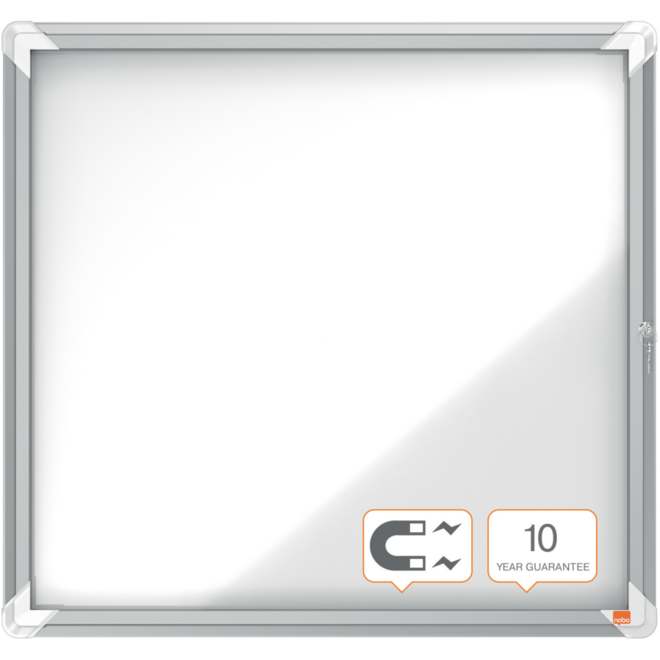 Binnenvitrine Nobo draaideur met slot 6 x A4