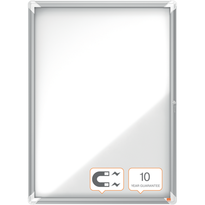 Binnenvitrine Nobo draaideur met slot 9 x A4
