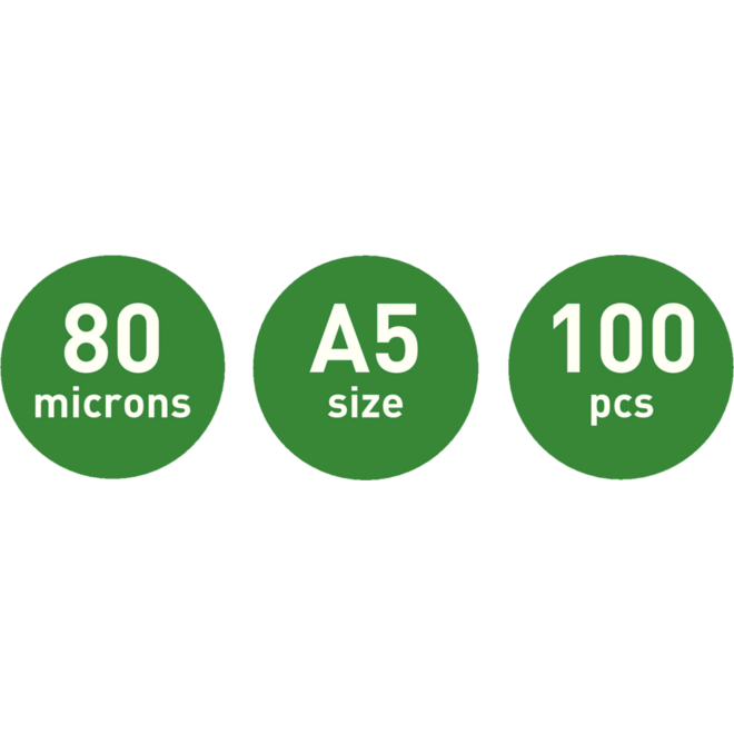 Plastificeer/lamineerhoes A5- 80 micron 100 stuks