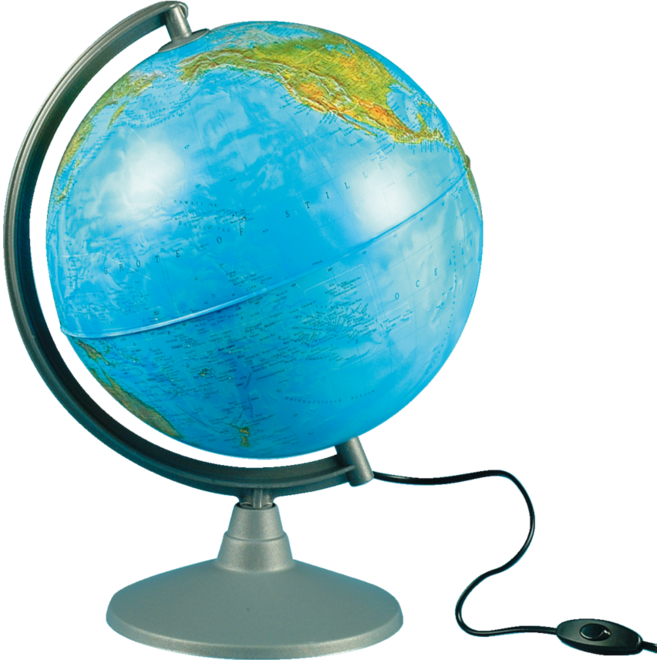 Globe verlicht