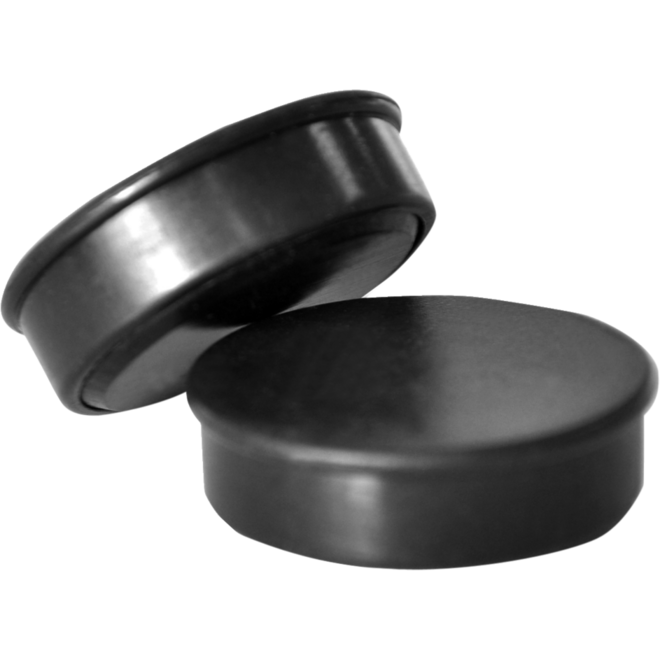 Magneet zwart 30 mm rond, 10 stuks