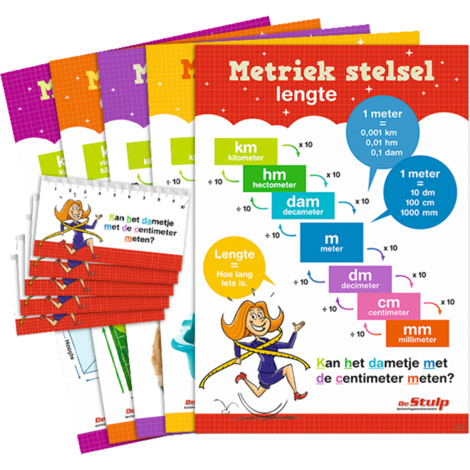 Posterpakket 3820 metriek stelsel, 5 motieven, 5 stuks